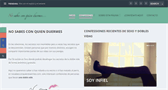 Desktop Screenshot of nosabesconquienduermes.com